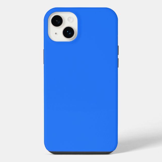 Crayon Colour Blue iPhone 14 Plus Case (Back)