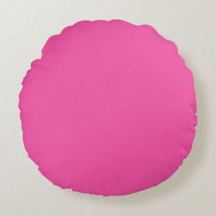 Crayon Colour Magenta Round Throw Pillow