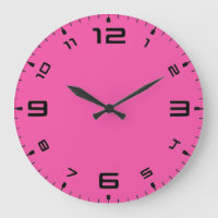 Crayon Colour Magenta Wall Clock