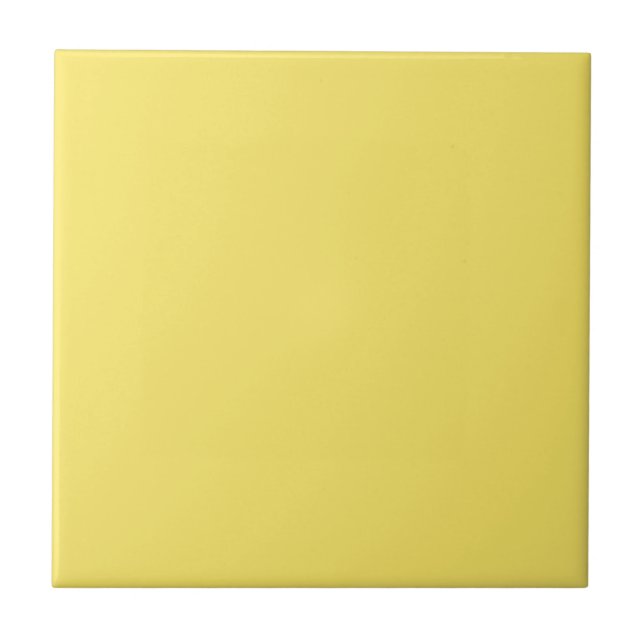 Crayon Colour Yellow Ceramic Tile (Front)