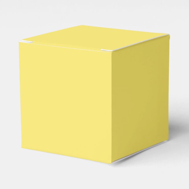 Crayon Colour Yellow Favour Box (Front Side)