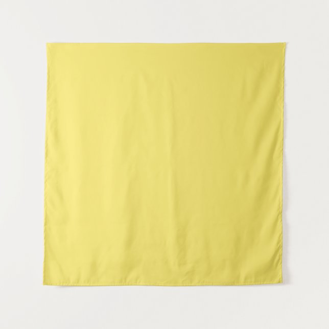 Crayon Colour Yellow Square 57"x 57" Tapestry (Front)