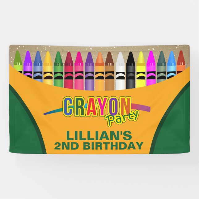 Crayon Colouring Banner (Horizontal)