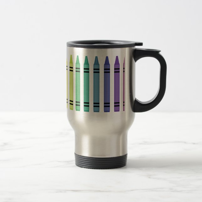 Crayon Colours Travel Mug (Right)
