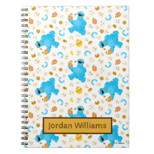 Crayon Cookie Monster Cookie Pattern Notebook