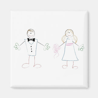 Crayon Couple Magnet