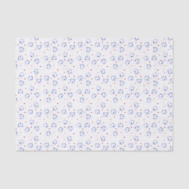 Crayon Cuties Westie Tissue Paper (Front)