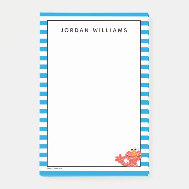Crayon Elmo Stripe Pattern Post-it Notes (Front)