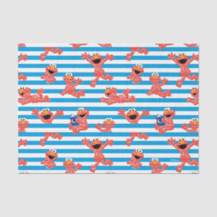 Crayon Elmo Stripe Pattern Tissue Paper