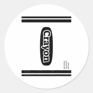 Crayon Emerald Green Group Costume  Classic Round Sticker