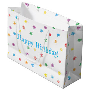 Crayon gift bag Happy Birthday