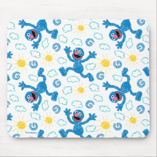 Crayon Grover Sunshine Pattern Mouse Mat