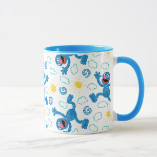 Crayon Grover Sunshine Pattern Mug