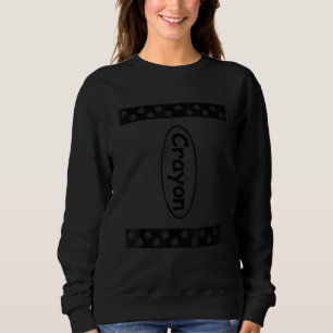 Crayon Halloween Pumpkin Matching Couple Friend Gr Sweatshirt