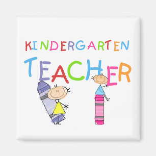 Crayon Kindergarten Teacher Tshirts and Gifts Magnet