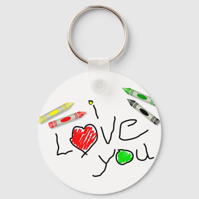 Crayon Love Key Ring (Front)