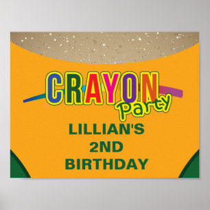 Crayon Party Poster