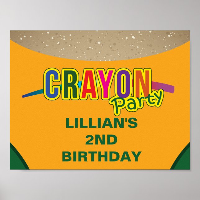 Crayon Party Poster (Front)