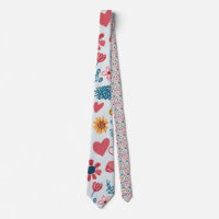 Crayon Pastel Heart & Flowers