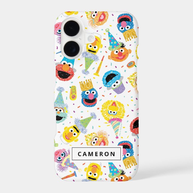 Crayon Sesame Pals Party Pattern (Back)