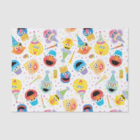 Crayon Sesame Pals Party Pattern