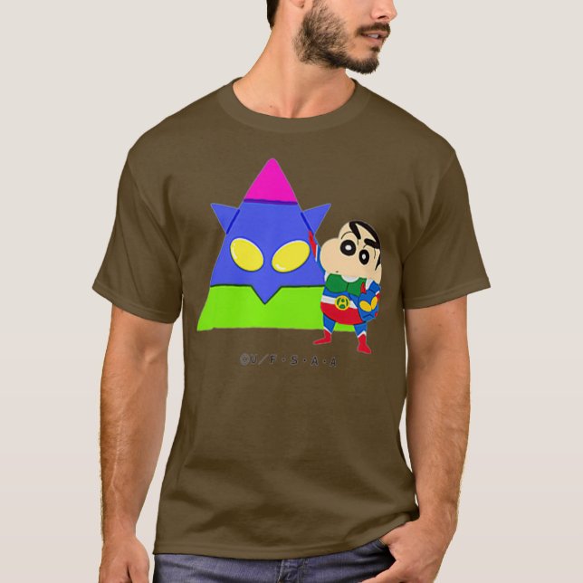 Crayon Shin-chan FUN FUN STUDY A to Z A one T-Shirt (Front)