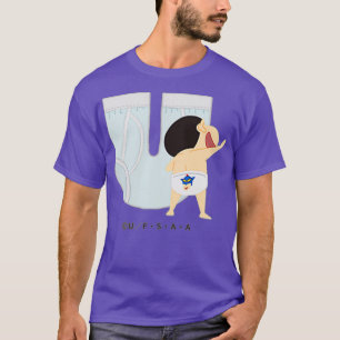 Crayon Shin-chan FUN FUN STUDY A to Z U one T-Shirt