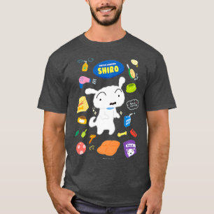 Crayon Shin-chan happyShiro Dress up Shiro T-Shirt