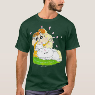 Crayon Shin-chan Himawari Shiro and cherry T-Shirt