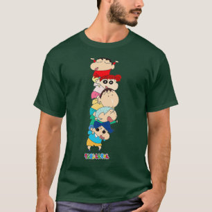 Crayon Shin-chan Piggyback Kasukabe Defence T-Shirt