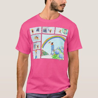 Crayon Shin-chan Shin-chan and Hiroshi Wet day T-Shirt