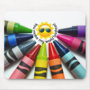 Crayons and Sunshine Mouse Mat