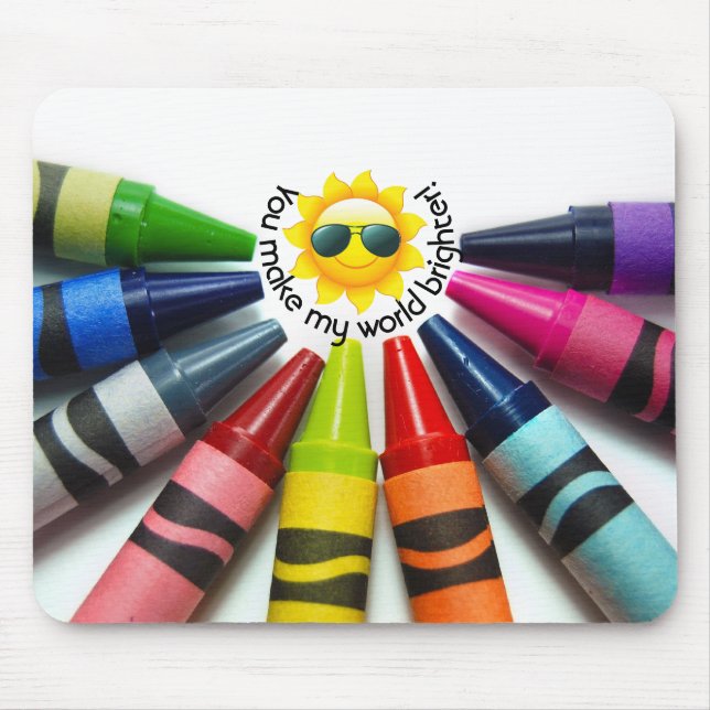 Crayons and Sunshine Mouse Mat (Front)