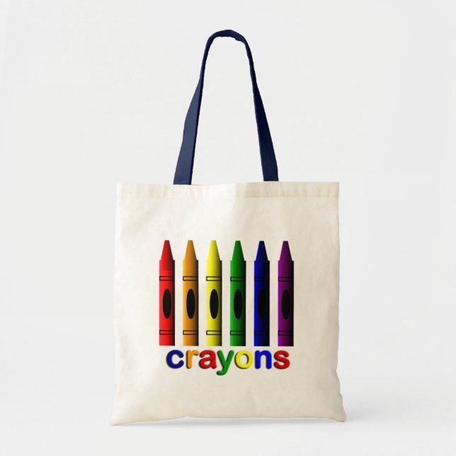 Crayons Art for Children Tote Bag (Front)