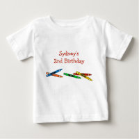 Crayons Birthday Kid's T-Shirt