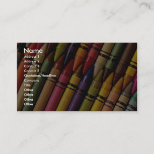 Crayons Business Card