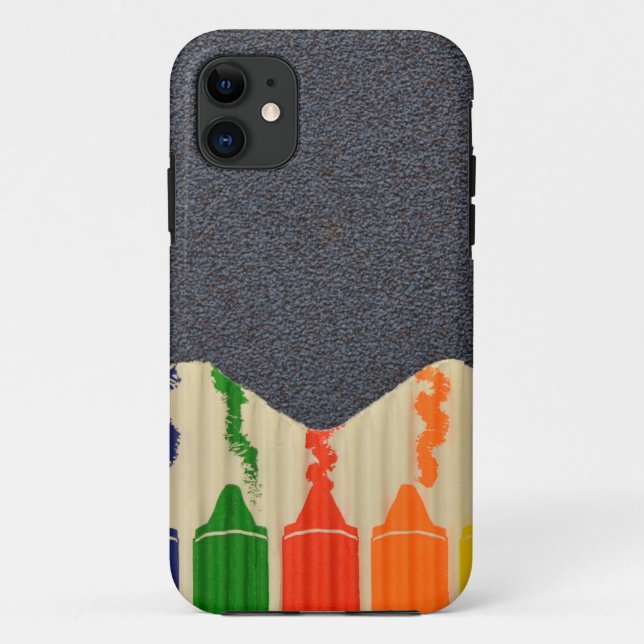 Crayons Case-Mate iPhone Case (Back)