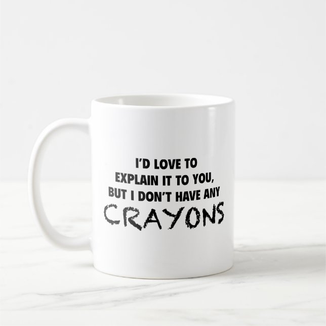 Crayons Coffee Mug (Left)