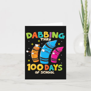 Crayons Kids 100 Days School Boys Girls Gift Card