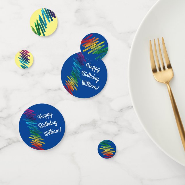 Crayons Kids Birthday Party Art Cute Colourful Confetti (Group)