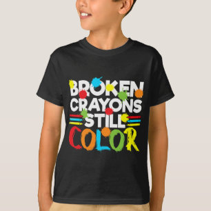 Crayons Still Colour Mental Health Awareness 5  T-Shirt