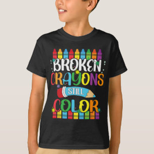 Crayons Still Colour Mental Health Awareness 7 T-Shirt
