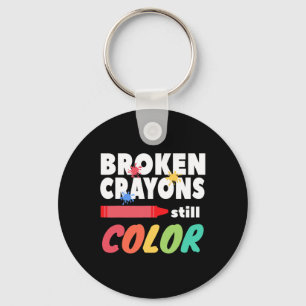Crayons Still Colour Mental Health Awareness Key Ring