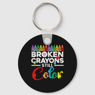 Crayons Still Colour Mental Health Awareness Suppo Key Ring