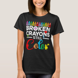 Crayons Still Colour Mental Health Awareness Suppo T-Shirt