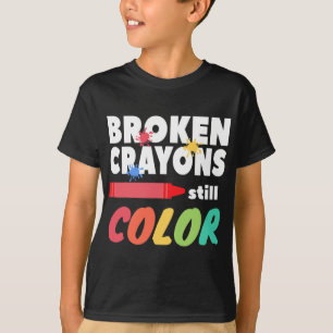 Crayons Still Colour Mental Health Awareness T-Shirt