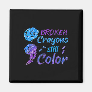 Crayons Suicide Awareness Month Support Magnet