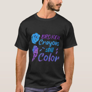 Crayons Suicide Awareness Month Support T-Shirt
