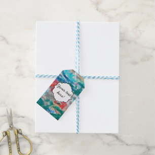 Crayons texture gift tags