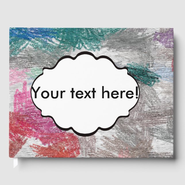 Crayons texture guest book (Front)